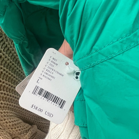 NWOT FREE PEOPLE IN THE WILD SHORTS IN COLOR LUCKY CHARM - Picture 5 of 9